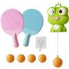 Genérico Allenatore di ping pong portatile con racchetta e palline | Allenatore di ping pong portatile per esercizi e pratica, per adulti e bambini, per interni ed esterni, adulti e bambini