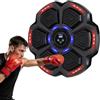 COSTWAY Macchina da Boxe Musicale da Parete con Guantoni e Luce LED | Music Boxing Machine con 10 Velocità e 9 Modalità di Illuminazione, Connessione Wireless, per Adulti e Bambini, 41x5,5 cm
