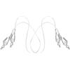 Hemobllo Clip per Cavo Bianco Maschera da Scherma 2 Pezzi in Acciaio Inox | Allenamento e Competizioni, Conduzione Stabile, Lavorazione Precisa, Accessorio Leggero per Schermidori Stili multipli