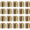 Sosoport 20 Pezzi Puntale per Stecca da Biliardo in Ottone Oro, Leggero | Ricambio per Stecca e Puntale, Resistenza Agli Urti, Design Elegante, Compatto e Portatile