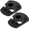 Omquot 2 Pezzi di Ricambio per Base di Montaggio per Kayak Durevole per Accessori per Canne da Pesca, Plastica Nera Leggera 10 X 7,7 Cm
