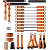 Generic Pilates Bar Kit Con Bande Di Resistenza Sistema Pilates Resistenza | Attrezzatura multifunzionale per fitness, allenamento muscolare multifunzionale, per casa, palestra, donna, uomo