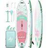 ATPROSS Tavola SUP 320x84cm Stand Up Paddle Extra Largo per 2 Persone | Portata 200kg, Canoa Gonfiabile 2 Posti Stabile e Antiscivolo per Mare e Surf