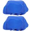 ibasenice 2 Pezzi Copri Casco Bici Antipioggia Blu Oxford Riflettente | Protezione Portatile Contro Vento e Pioggia, per Pedalate Notturne e Sicurezza, Accessorio Leggero