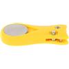 GLEAVI Forchetta Riparazione Zolle Golf Pieghevole Segnalatore Gialla | Acciaio Inox e Plastica, Precisione Professionale, per Green e Prato Durante Gioco