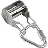 Generic Carrucola in acciaio inox - Blocco corda resistente con moschettone | Puleggia in acciaio inox, design resistente, ideale per stendibiancheria, garage e uso esterno