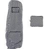 Generic Copertura antipioggia per sacca da golf Copertura protettiva antipolvere impermeabile con cerniera per tela da golf all'aperto Nero Bianco 50x118 cm