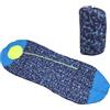 Generic Sacco a pelo riscaldato da esterno mimetico blu ricarica USB 5 V 2 A 3 livelli di temperatura riscaldamento regolabile per viaggi escursionismo campeggio