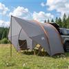 IBUQDDV Tenda da sole posteriore, impermeabile, 405 x 280 x 220 cm, verde, per campeggio e attività all'aperto