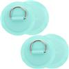 Toyvian 4 Pezzi Anelli a Forma in Acciaio Inox per Sup Gonfiabili, | Pezzi in Pvc, Installazione Semplice, per Deck Rigging Kit e Barca Gonfiabile, Verde Chiaro