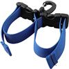 NiuLumea Cinghia di supporto per pinne subacquee con clip in metallo, fibbia a sgancio rapido, cinghia per pinne da snorkeling, lunghezza regolabile 39 cm, blu