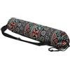 VOSAREA Borsa da Yoga in Tela Stampata Tracolla Regolabile | Tappetino Yoga, Apertura a Coulisse e Zip Laterale, Tasche Frontali, per Palestra e Sala Yoga
