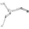 TOYANDONA Supporto Pieghevole per Cartuccia Gas, Acciaio Inox, Argento | Base Stabile e Ingombro Ridotto, Fissaggio Sicuro per Griglie e Attrezzature da Cucina, Campeggio ed Escursioni