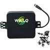 WILLQ Batteria per sedia a rotelle elettrica batteria litio ricaricabile 24V | con caricabatterie, kit per sedia a rotelle pieghevole, batteria di ricambio da 24 Volt 6Ah 8Ah 10Ah 12Ah, spina GX20