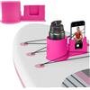 Lcarege Paddle Board portabicchieri con supporto per telefono, tazza in plastica con foro di scarico, accessori di ricambio per paddle board per gli amanti del paddleboard, stile 2