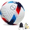 Torvinas Pallone da calcio, misura 5,4, in pelle sintetica impermeabile termica | Palla professionale per allenamento e partita per giovani e adulti, con pompa e borsa, set regalo per allenamento