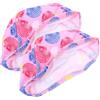 BESTOMZ 2 Pezzi Cuffia da Nuoto per Design Cartone, Poliestere | Bambine, Elastica e Resistente Agli Strappi, Adatta a Nuoto e Surf, Rosa Conchiglia