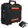 WSDAV Batteria per ecoscandaglio da 12 V, Batteria al Litio da 12 V | Batteria di ricambio da 12 V, guscio in ABS, con schermo LCD, interruttore di alimentazione e maniglia per il trasporto.