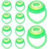 Healeved 10 Pezzi Supporto per Stecca da Biliardo in Plastica Verde | Clip Pratica e Comoda, per Stecca da Biliardo e Stecca Snooker, Uso Domestico e Ricreativo
