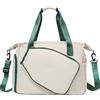 Zqkimzi Borsa a tracolla per pallone sportivo | Con portabottiglie, scomparto per scarpe, impermeabile, capiente borsa per racchette, badminton, viaggi in famiglia