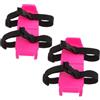 Luxshiny Pattini da Ghiaccio per Regolabili 16-21cm, Mini Pattini da Sci in Pp, Metallo e Ribbon, Maggiore Presa, per attività All'aperto e Paesaggi Innevati, e Ragazzi