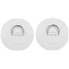 DEARMAMY 2 Pezzi in Acciaio Inox Adesivo, Bianco per Kayak | Fissaggio Forte e Leggero, Resistente alla Ruggine, per Teloni e Teli, Installazione Semplice, Uso Esterno