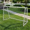 Amazing Tour Porta da calcio per giardino, in metallo resistente e montaggio senza | Rete resistente alle intemperie, 1,8 x 1,2 x 1,8 m, palo singolo da esterno, allenamento per bambini da 3 a 14 anni