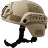Pesoncarl Casco Veloce Imbottito da 22, 05-23, 62 Pollici Casco di Dimensioni libere Paintball Guida Laterale Regolabile Supporto NVG Protezione Antiurto per Caccia Nero, Caschi