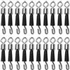 Auratrove 20pcs cuscinetti a sfera girevole pesca connettore Quick Link | Lega di metallo, finitura anti-, riduce l'attrito, protegge i nodi, pronto per la pesca in mare