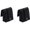 Aiyraa 2 piccole tasche da cintura, mini marsupio tattico Molle | 7,5 x 3 x 9,5 cm, in tessuto Oxford, per sport, escursionismo, campeggio, pesca, piccola borsa da cintura per guanti (nero)