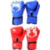 Healeved Guanti da Boxe in PU per Adolescenti, Design Spesso e Aderente | Traspiranti e Comodi, Assorbono Efficacemente, Facili da Portare, Colore Rosso, per Allenamento e Sparring