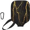 Generic Neoprene Paddle Case Gold Light-Ning pickleball Paddle Cover | Impermeabile con cerniera Neoprene Paddle Cover Per sport uomini e donne L'uso Esterno