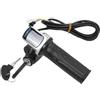 Generic 36V 48V 60V Bicicletta elettrica Impugnatura acceleratore E-Bike Manubrio con Serratura Ebike Scooter Acceleratore Indicatore di Alimentazione Tasto Display a LED