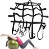 Zqkimzi Fascia per palla da pilates, portatile, regolabile, leggera | Palla da yoga, cinghia regolabile per allenamento a casa, viaggi, attività all'aperto, stretching, rafforzamento, pilates