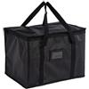 LatoYard Borsa termica per esterni, grande capacità, per picnic, colore: nero (52 x | Conservazione termica, mantiene il cibo caldo o freddo, guscio laminato intrecciato, grande capacità, finitura nera