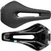 Generico Sella Bici Full Carbon Stampata 3D 245x135mm Sedile MTB Strada | Scocca T800 full carbon, binari ovali 7x9 mm, nero, k29