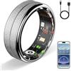 HPLSZCN Smart Ring Monitoraggio della salute del sonno Tracker di frequenza | Anello intelligente per uomo e donna con contapassi e monitoraggio della distanza, compatibile con Android e iOS