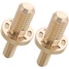 CHILDWEET 2 Pezzi Viti di Giunzione 1/2 in Stecca da Biliardo Ottone Oro | Connessione Sicura e Precisa, Compatibile Stecca e Prolunga, per Giocatori e Sale Giochi Domestiche