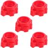 AKOOSY 5 Pezzi Dado di Bloccaggio per Manubri Filettati 1 Pollice 25mm | PVC Lucido, per Barra Manubrio e Asta Filettata, Casa e Balcone, Riduce Attrito