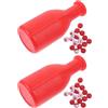 Cabilock 2 Set Dadi Numerati per Biliardo, Accessori da Tavolo, Rossi | Plastica Resistente, Uso in Club e Ambienti Chiusi, Portatile, per Gioco e Divertimento