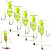 Generic Sistema di pesca con sistema di pesca con esca anti-torsione, in acciaio inox, doppia guida, con galleggiante sferico, per laghi, fiumi, pescatori, accessori da pesca per esterni