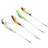 GALPADA 4 Pezzi Esca Morbida Gambero Luminescente con Amo e Girella | Silicone e Acciaio Inossidabile, Uso in Acqua Dolci e Salate, Set da 4 Pezzi, Aspetto Realistico