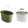 NEIQIUWING Secchio da pesca 2 in 1 con doppia parete, separatore per pesci e manico | Il separatore integrato consente un rapido cambio dell'acqua senza danneggiare le squame del pesce.