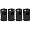 NEIQIUWING Manicotto di riduzione per bilanciere da 38 mm a 32 mm, stabile | plastica PP, diametro da 38 mm a 32 mm, nero, robusta, per attrezzi da fitness
