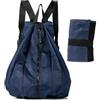 ComfyHarbor Zaino da campeggio leggero e ripiegabile, 35 l, in nylon, blu | La fodera in PU protegge gli attrezzi, nylon resistente alla pioggia, dimensioni compatte da 20 l, ideale per escursioni di