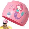 Generic Cuffia da nuoto per bambini Cuffia da nuoto in silicone con disegni animali | Cuffia da bagno in silicone per ragazzi ragazze adolescenti mare piscina lago giardino