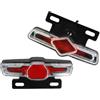 Generic 12V/36V-60V Ebike Freno Luce Posteriore Fanale Posteriore con Indicatori di Direzione Portapacchi Posteriore Lampada LED Luce for Bicicletta elettrica Parti della Bici elettrica