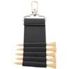 GATHINESS Custodia Porta Tee da Golf Compatta in PU Nero per Sport All'aperto | Organizzazione Efficiente, Design Leggero e Resistente All'usura, Accessorio Compatto per Golfista e Campo