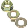 Marchfunny Piastra anti-rotazione per Kukirin G2 Pro per motore anti-rotazione m14 | Adatto per motori G2 Pro M14, include gancio di chiusura, impedisce la rotazione, installazione sicura, finitura argento
