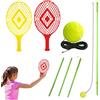 Generic Tennis Rebounder Portable Solo Tennis Trainer | Tempo libero Sport & Giochi Attrezzature per Partita Colpire Feedback Swing Drill Gioca Compagno Giocatori Persona Atleta